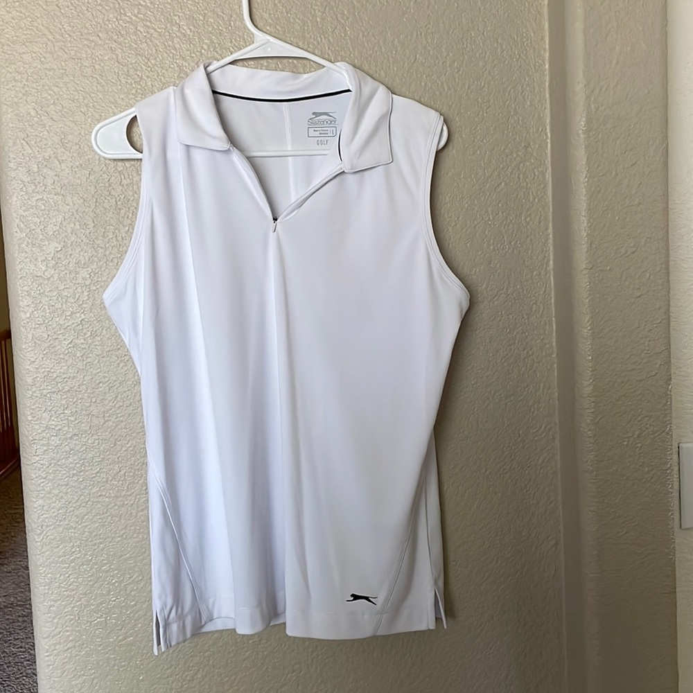 White slazenger polo Large